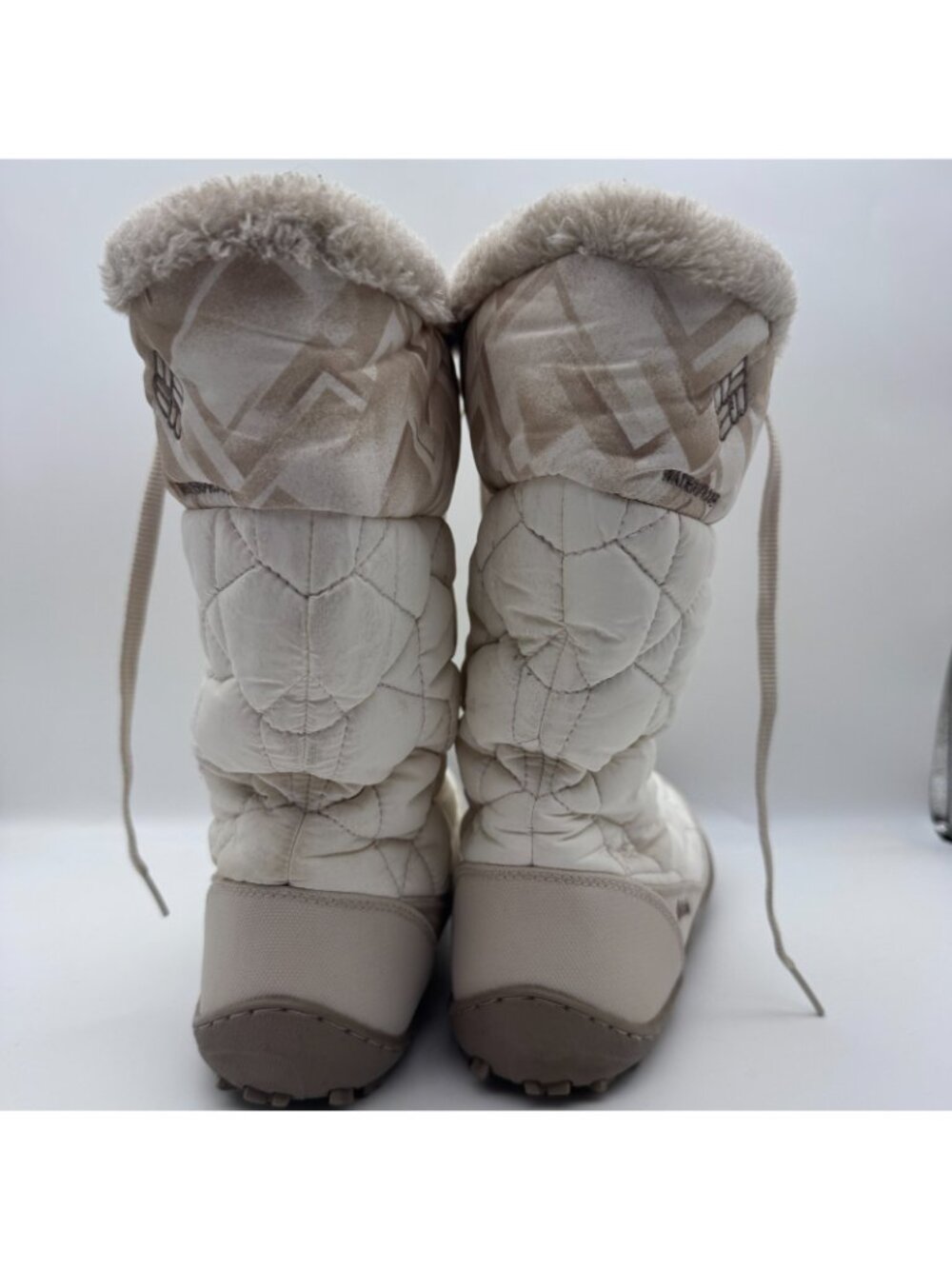 Columbia Minx Mid II Size 10 Sea Salt/Stone Omni Heat Waterproof Winter Boots - Picture 4 of 10